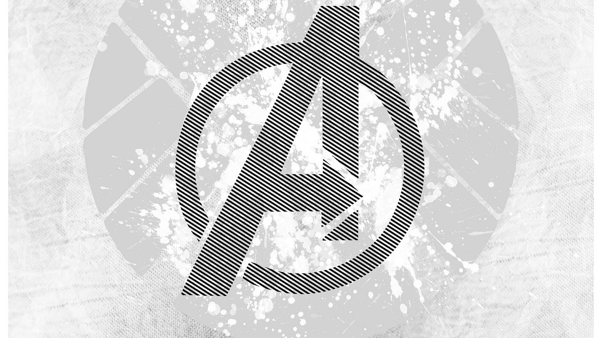 Letter A Avengers Logo In White