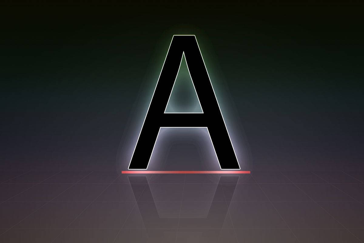 Letter A Shadow