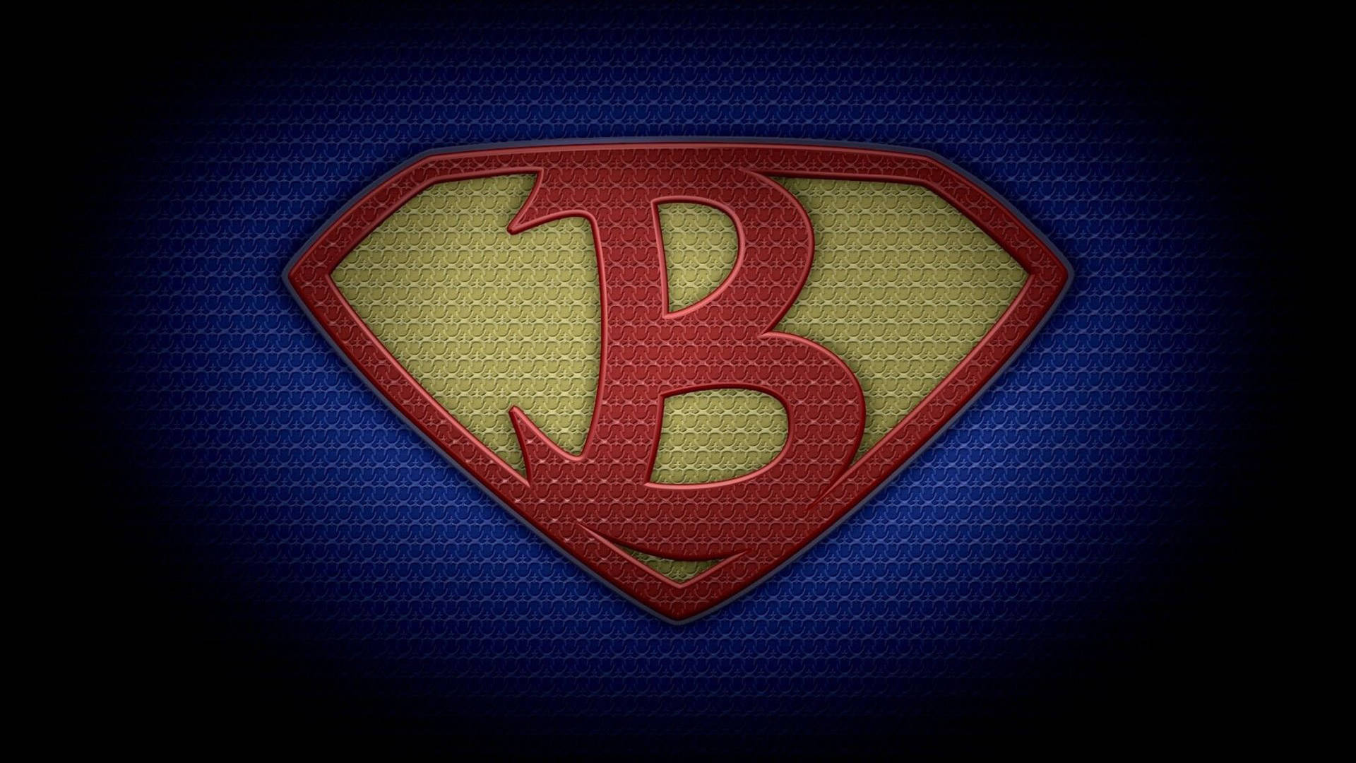 Letter B Steel Logo Background