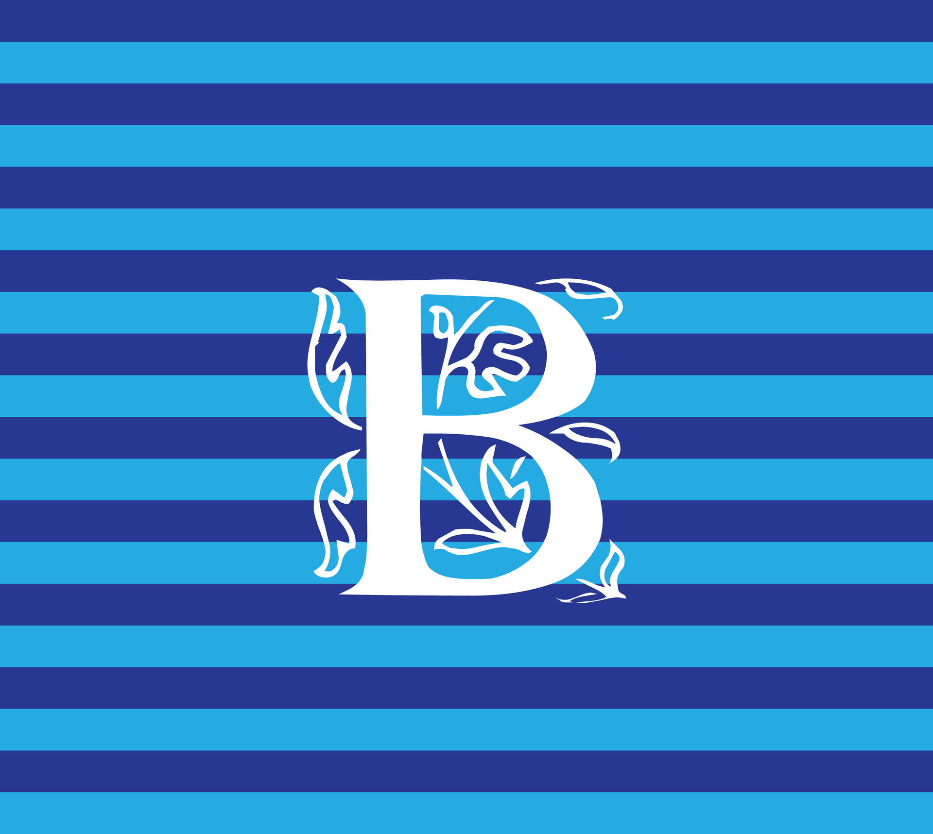 Letter B Stripe Design Background