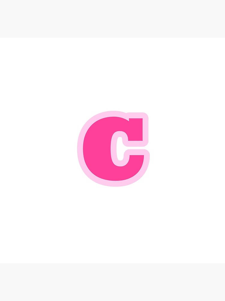 Letter C In Pink Background
