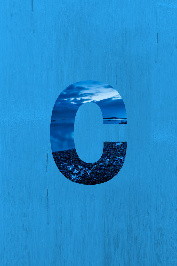 Letter C With Ocean View