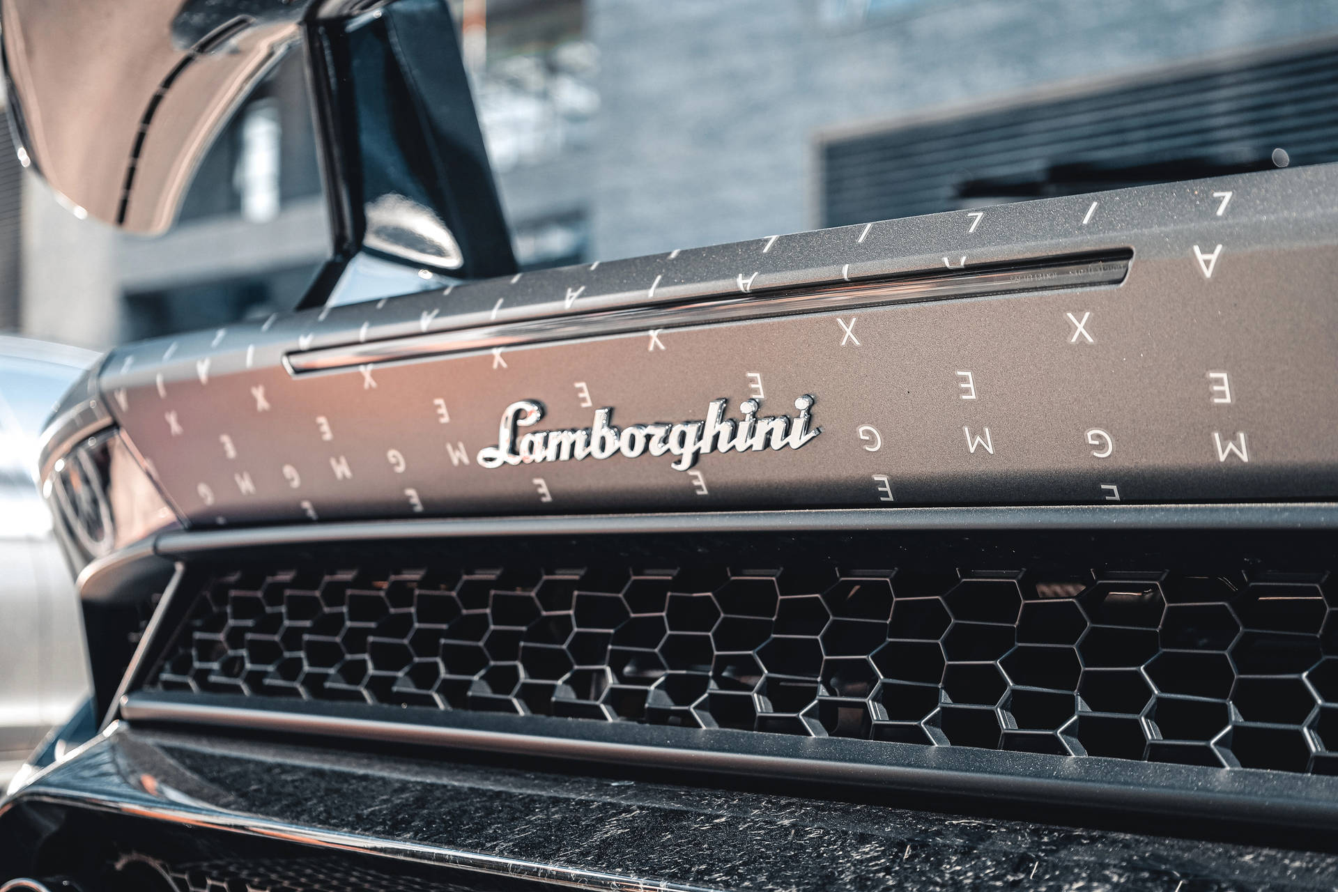 Letter Design Lamborghini Galaxy Background