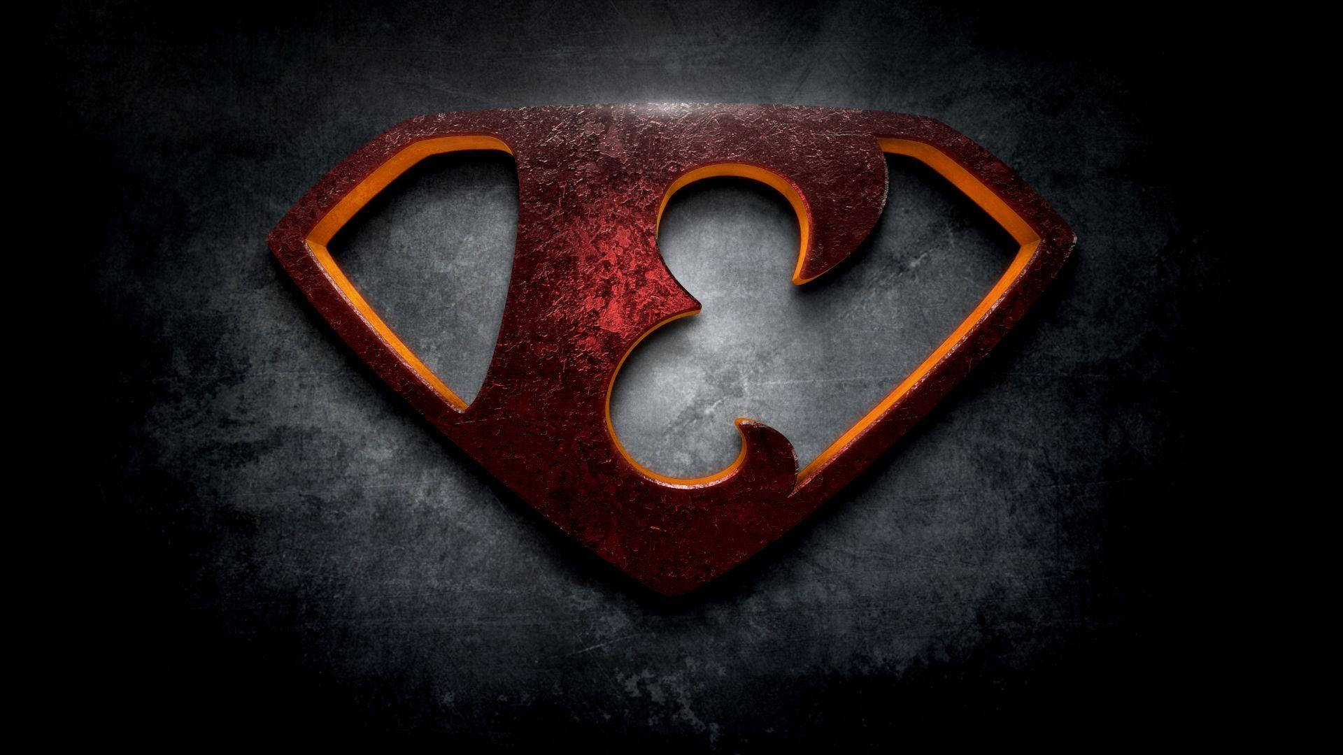 Letter E Superman Logo Background