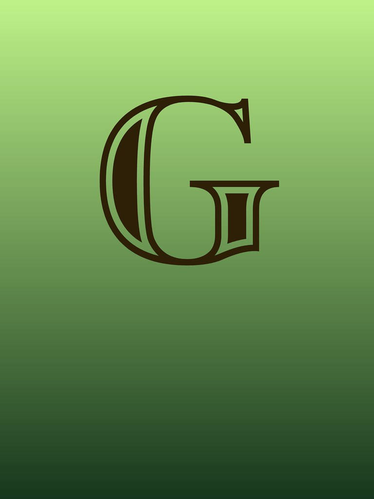Letter G In Bookish Font Background