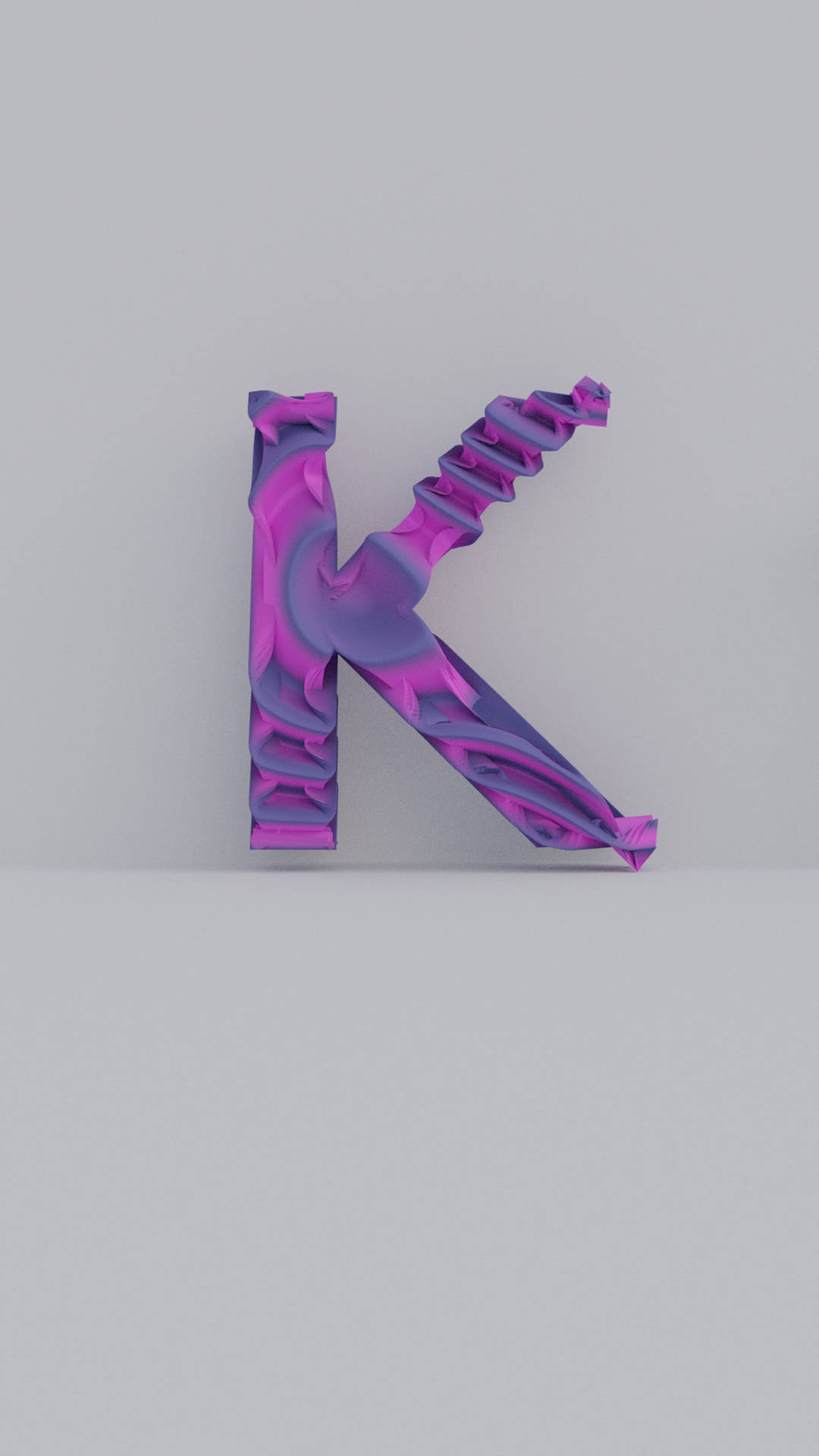 Letter K Purple Design Background