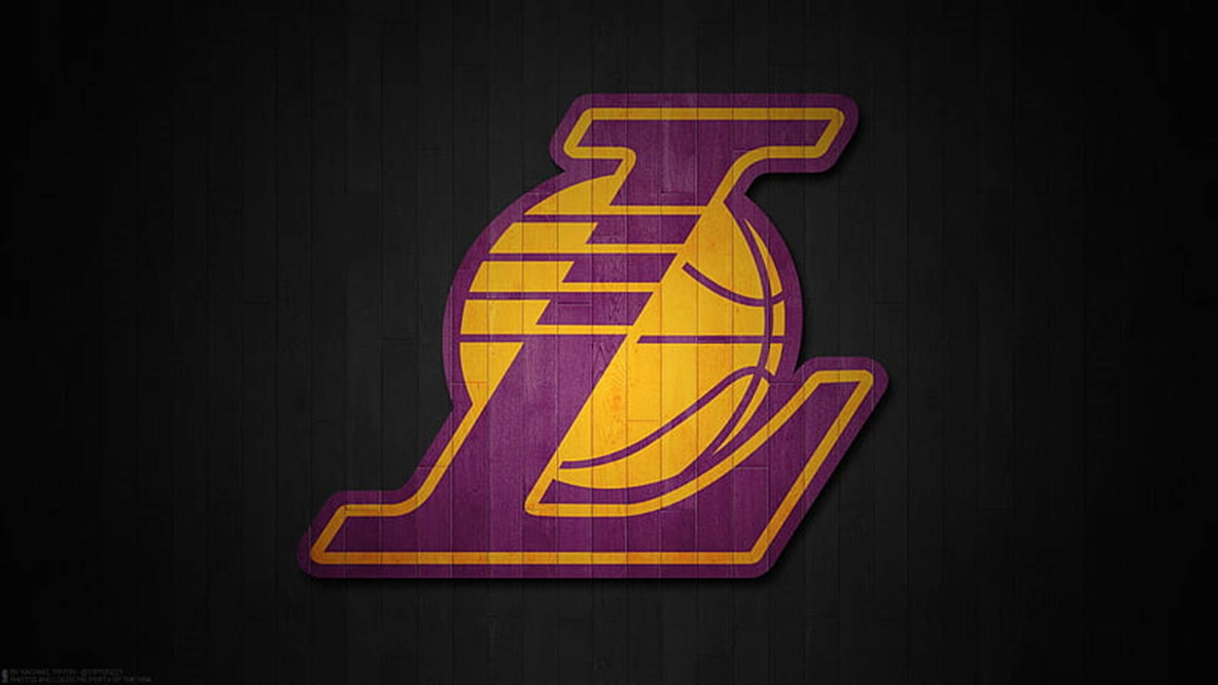 Letter L Lakers Logo Dark Background Background