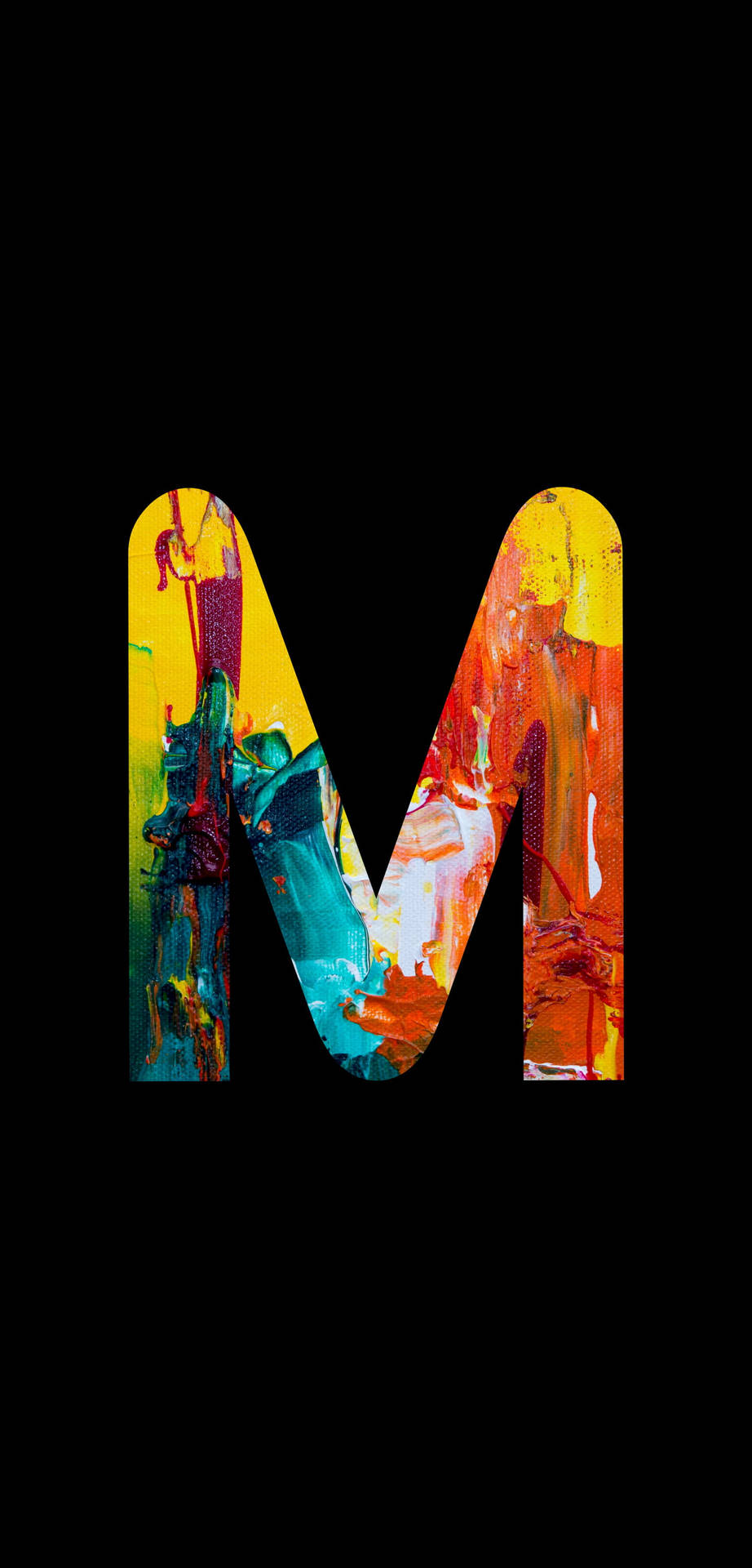 Letter M Painting Background