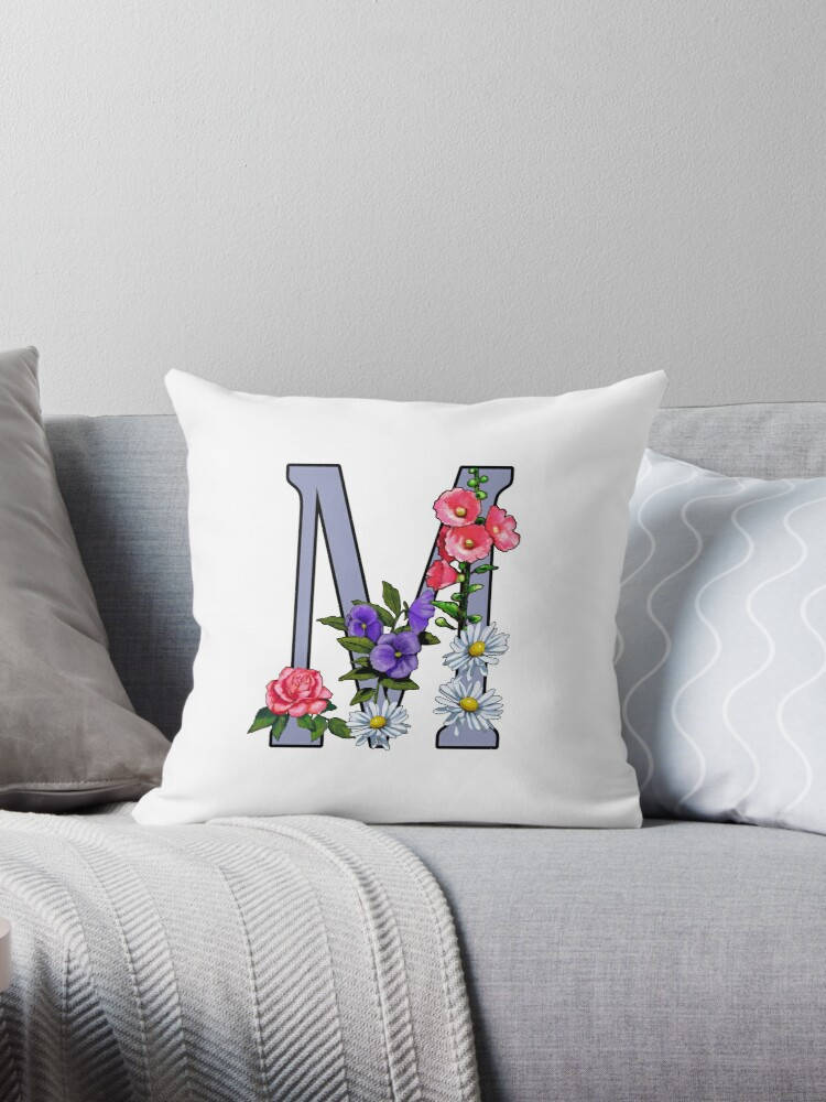 Letter M Pillow Background