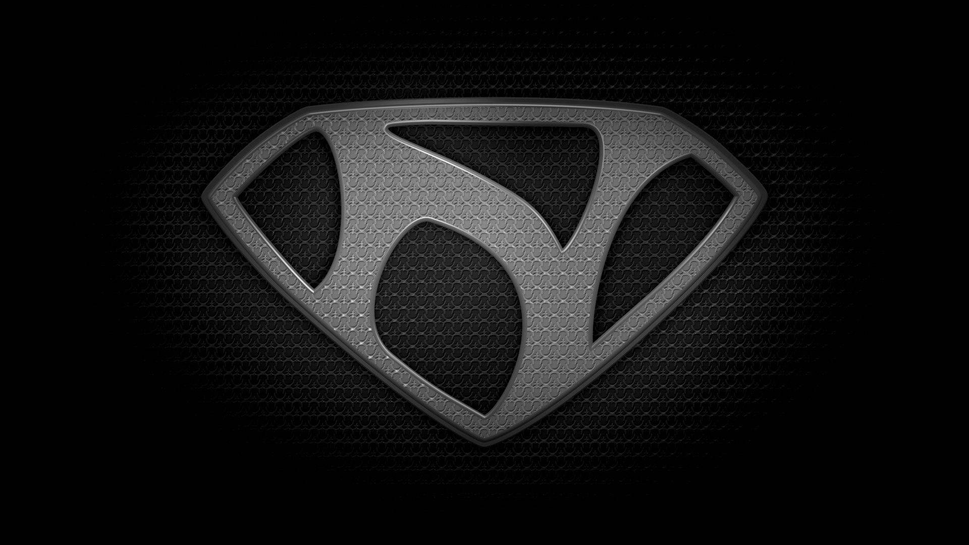 Letter N Black Superman Logo Design Background