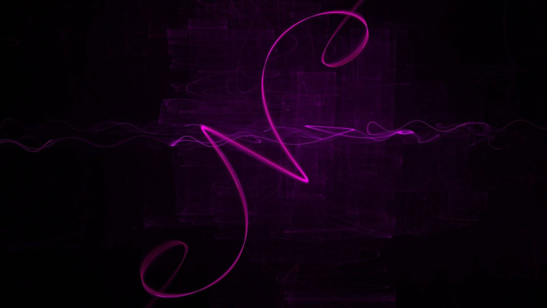 Letter N In Neon Pink