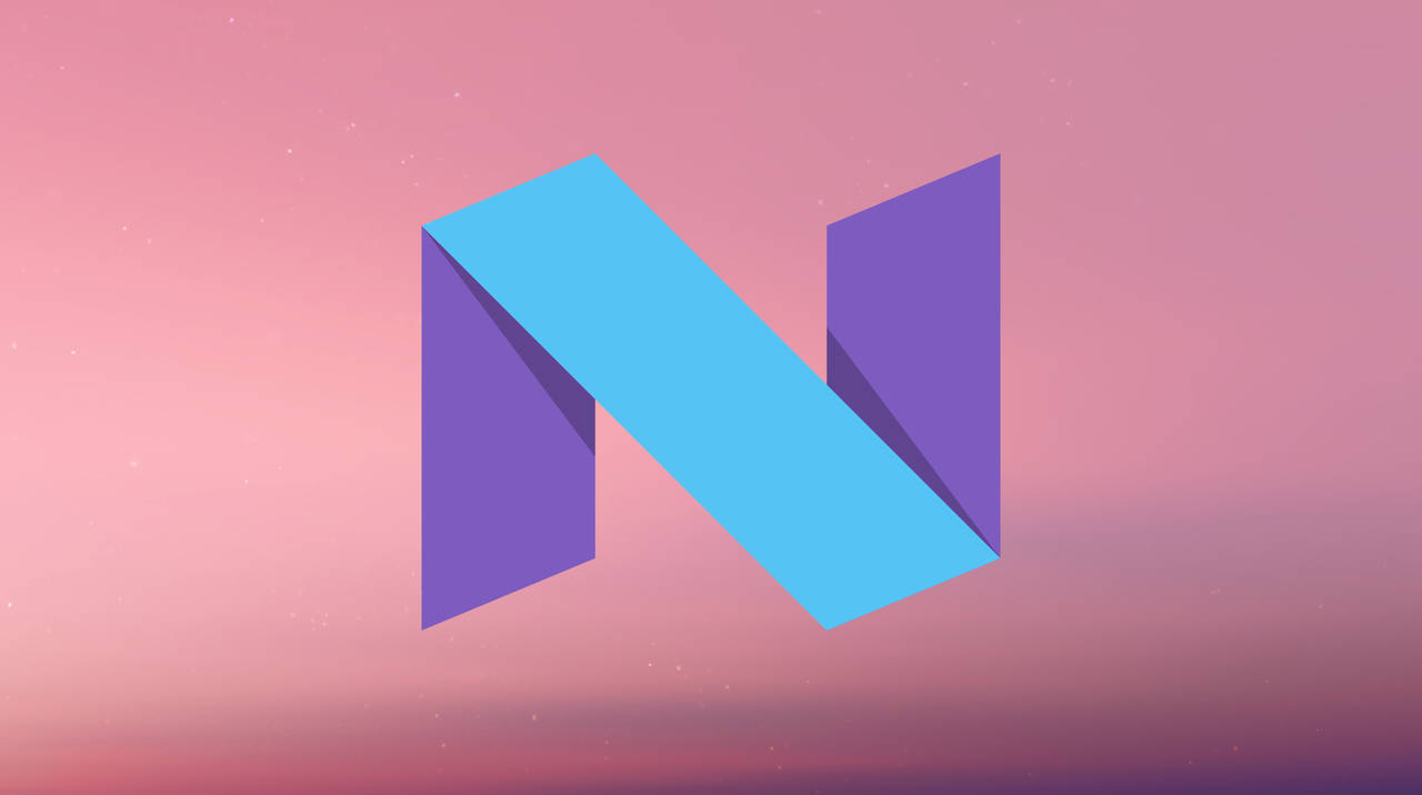 Letter N In Pastel Colors Background
