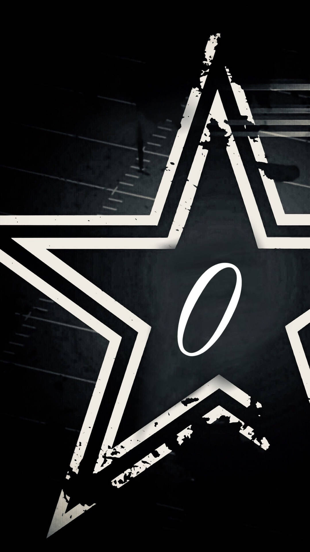 Letter O Star Grunge Design Background