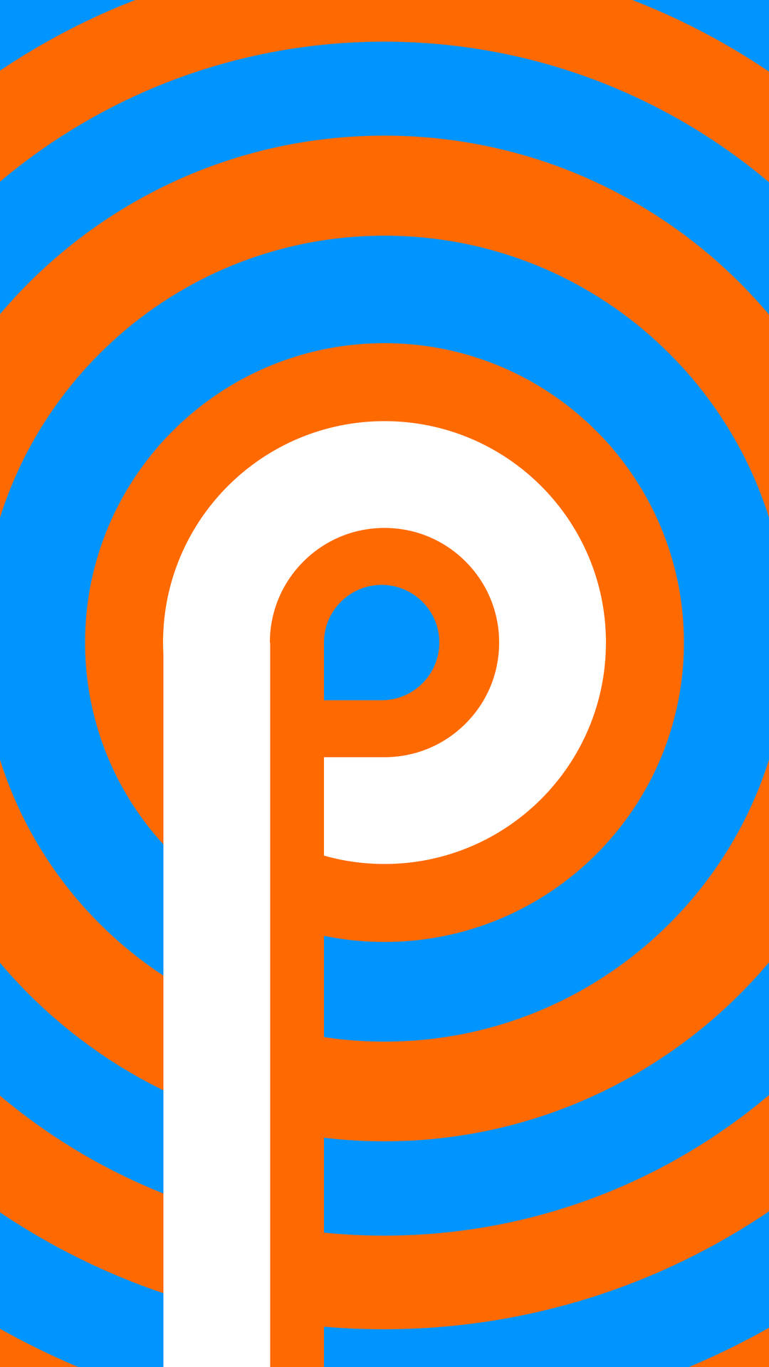 Letter P Circles Background