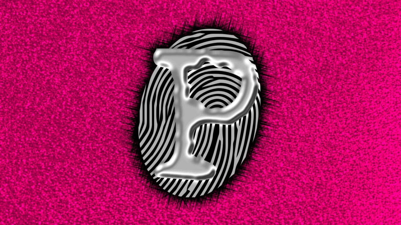 Letter P Pink Texture Background