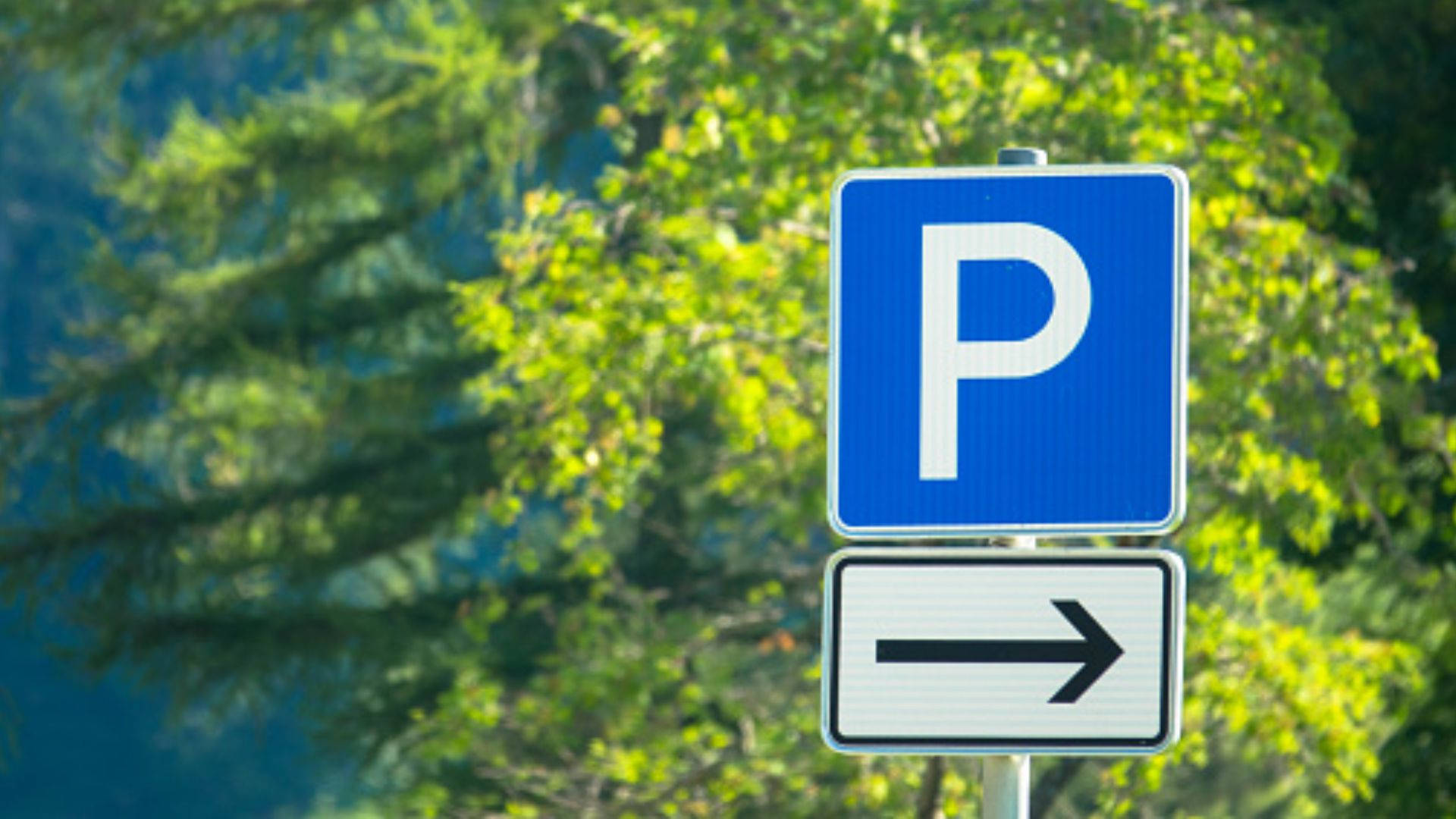 Letter P Road Sign