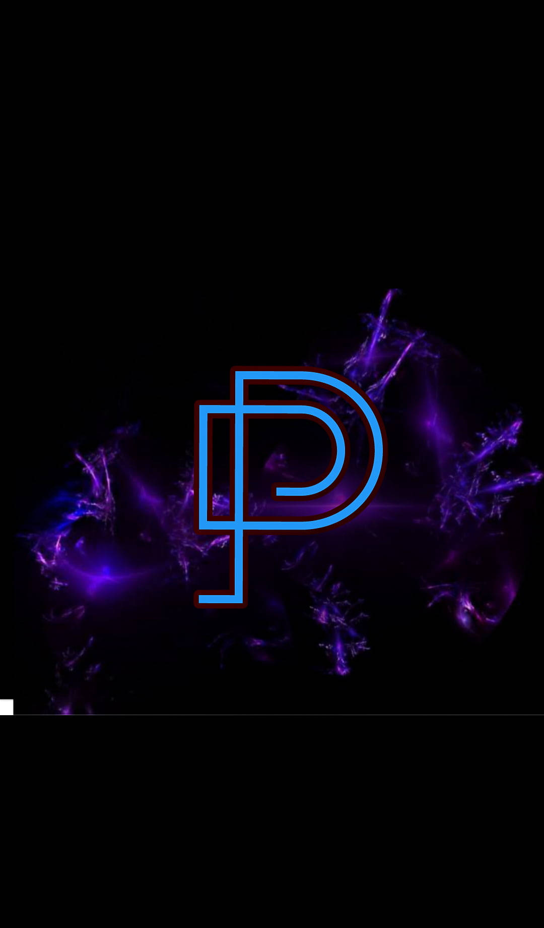 Letter P With Splash Background