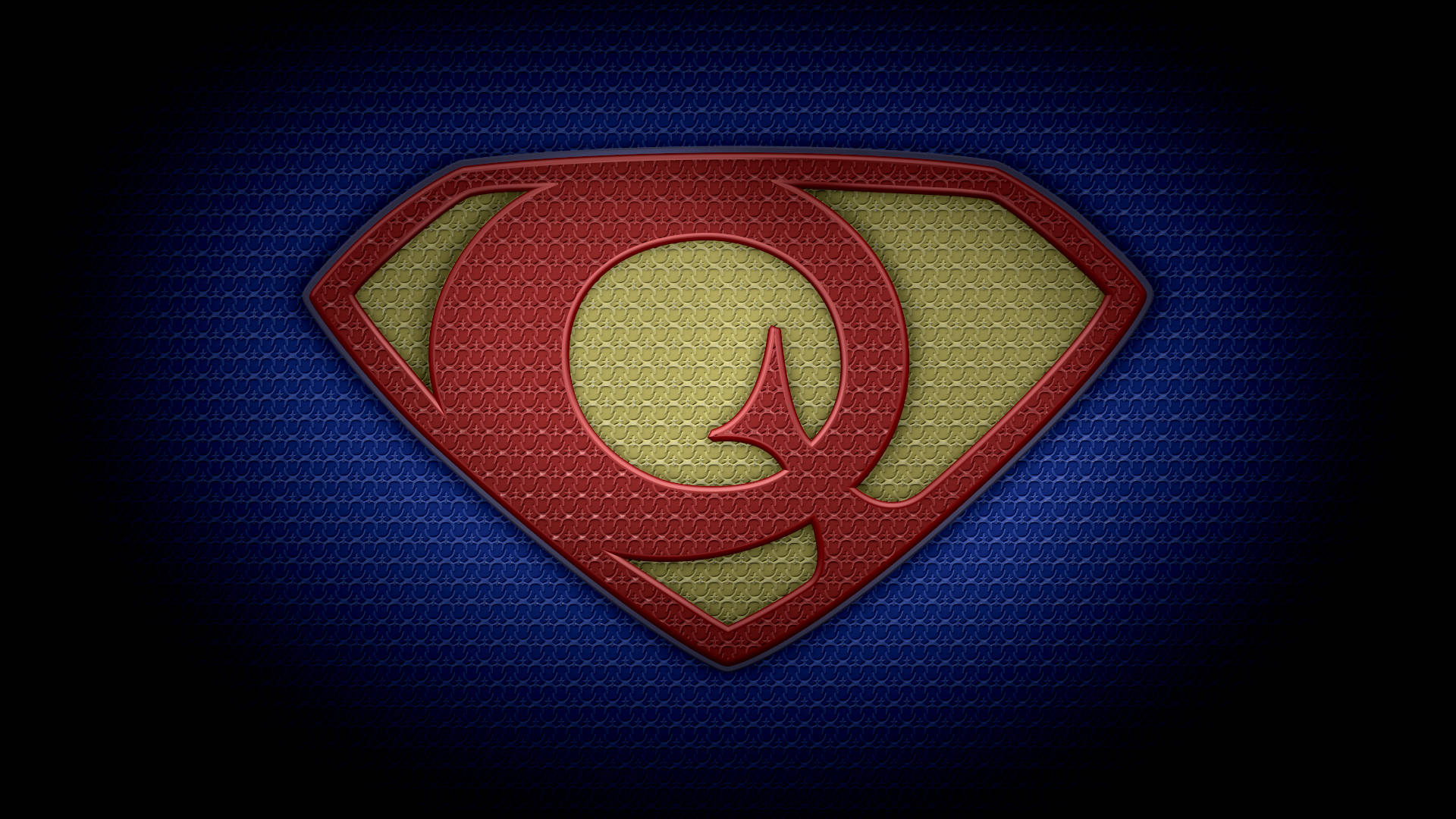 Letter Q Superman Logo Background