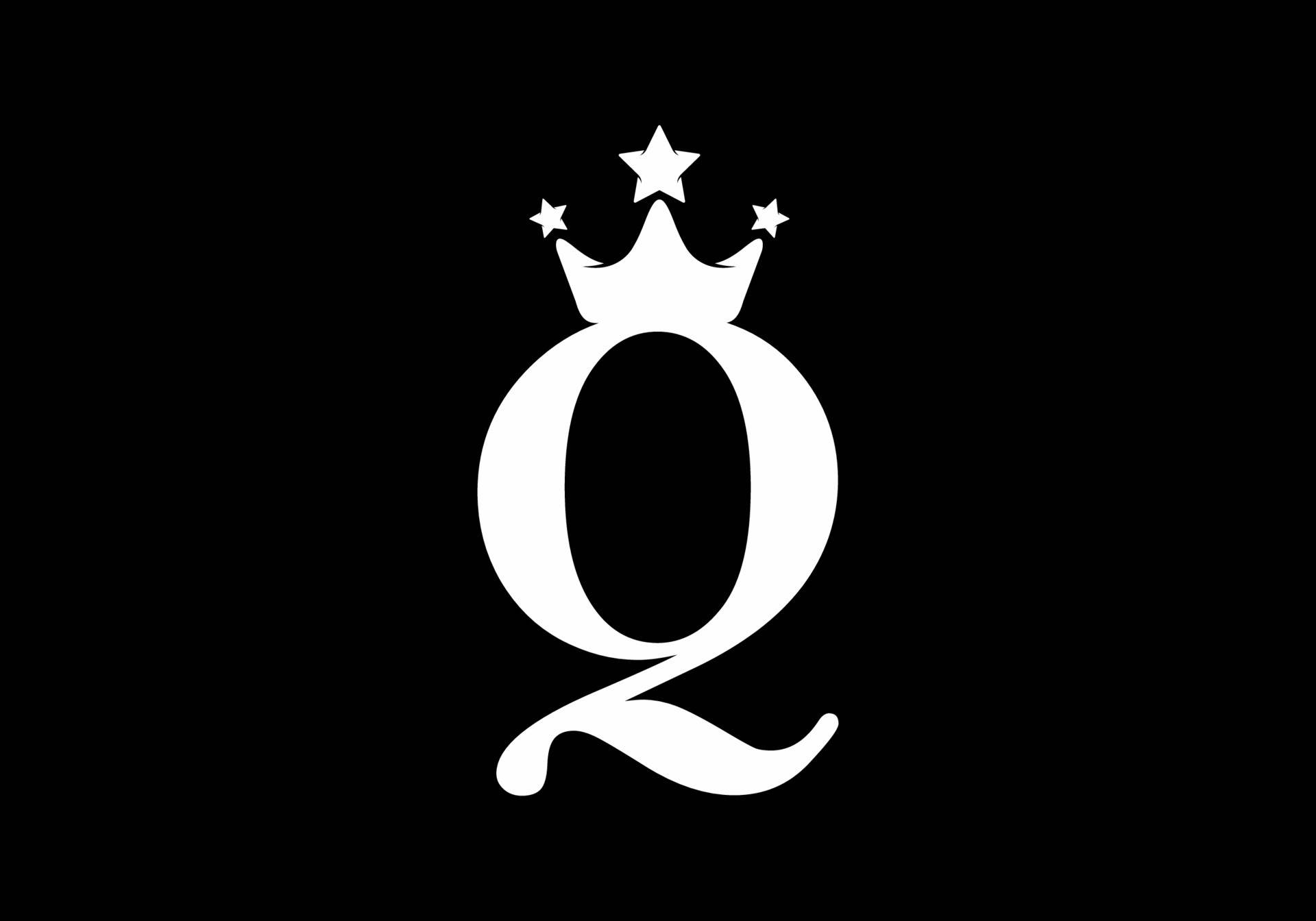 Letter Q With Crown Background