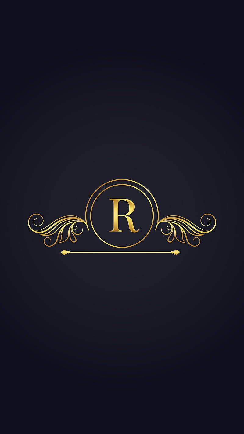 Letter R Gold Designs