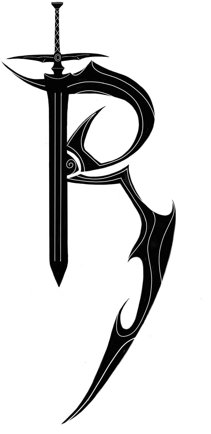 Letter R Weapon Design