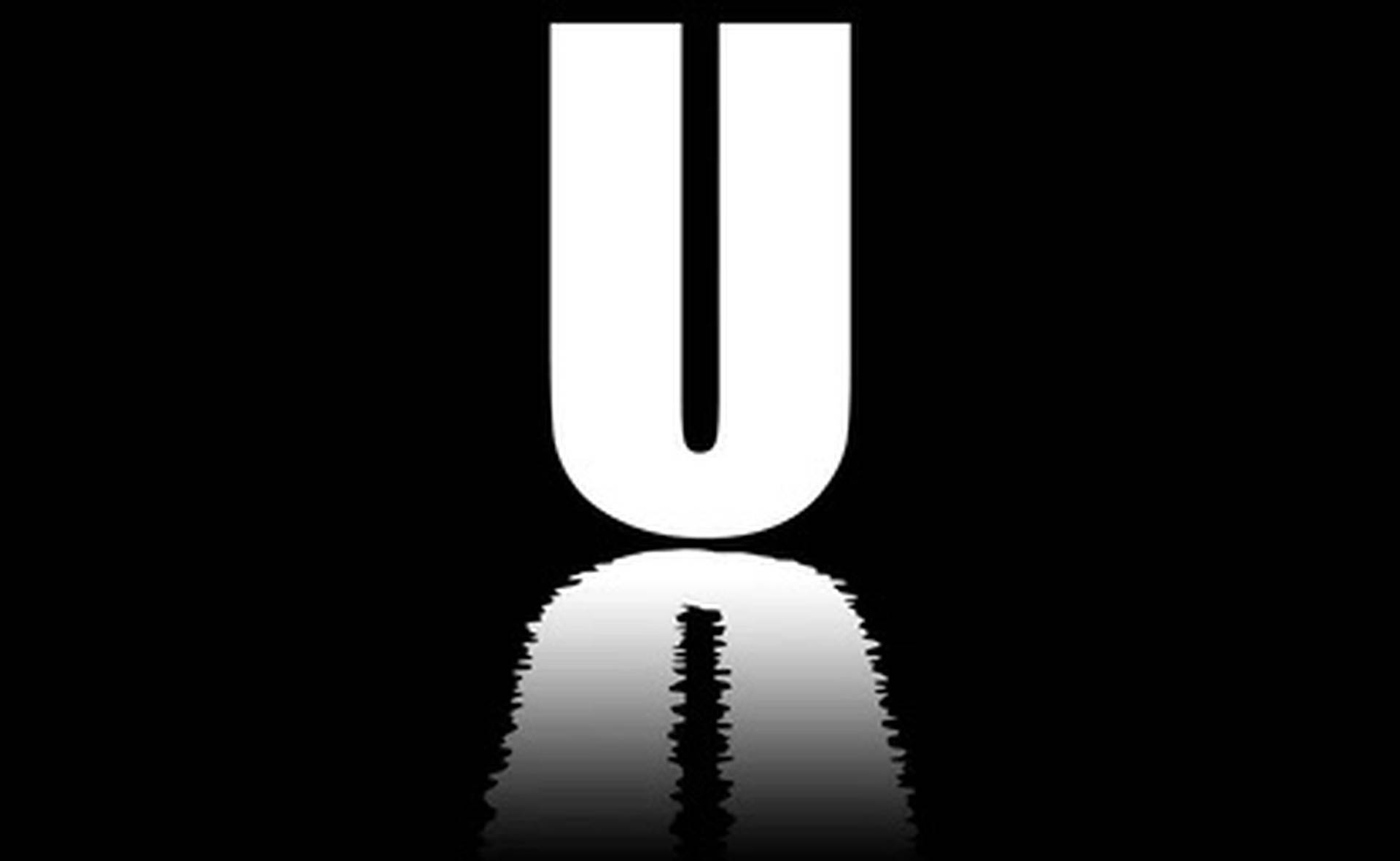 Letter U Reflection Background