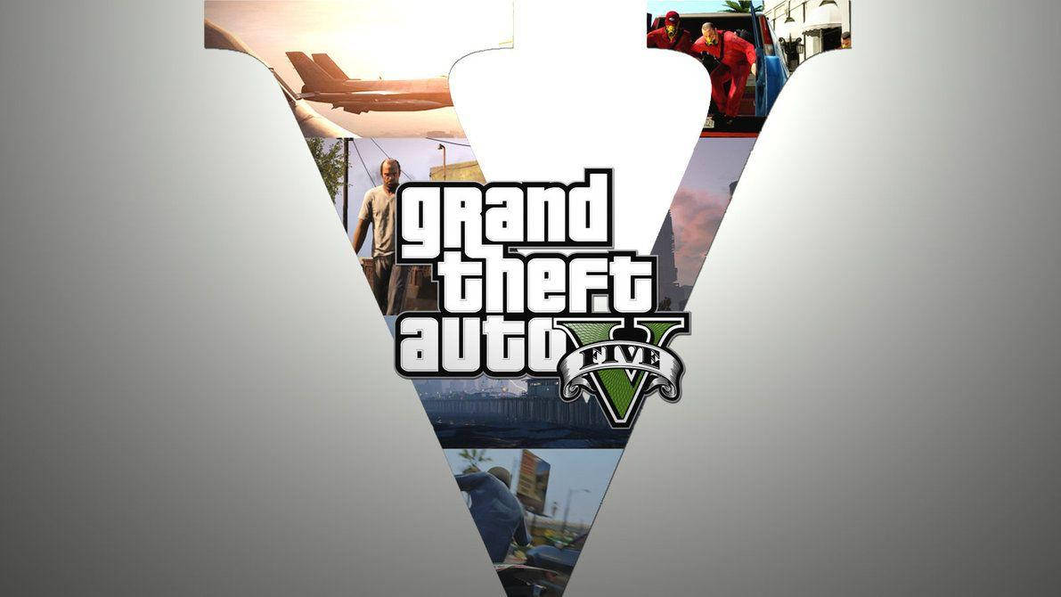 Letter V On Gta Background