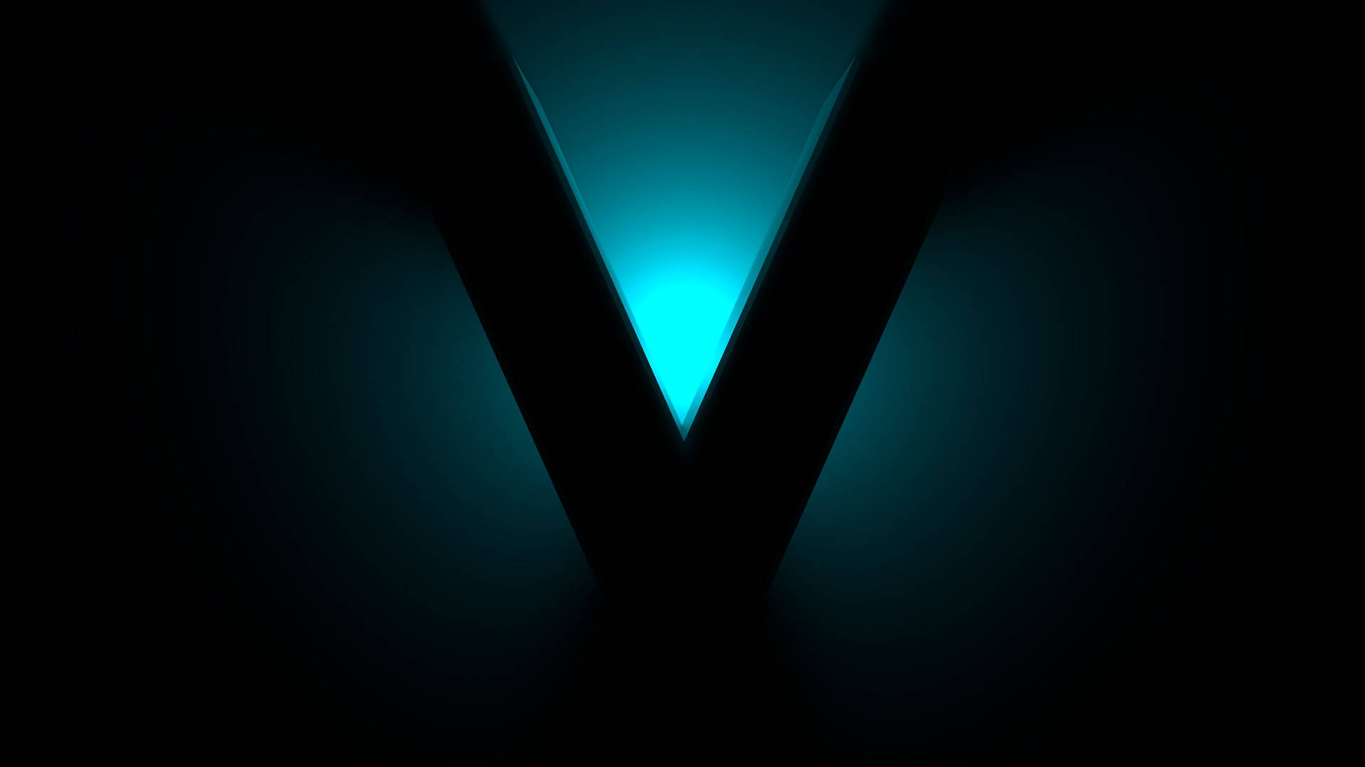 Letter V Silhouette Background