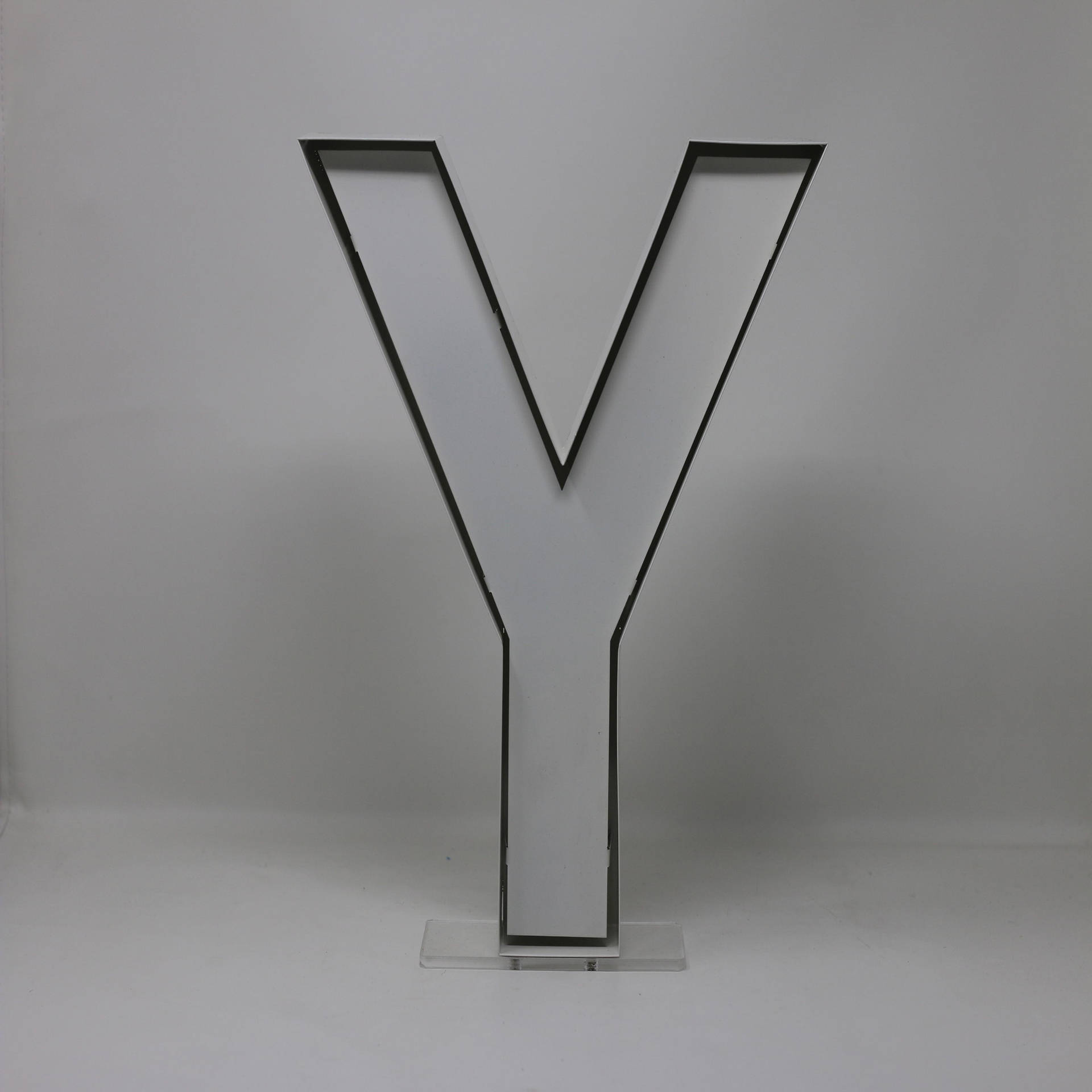 Letter Y Led Light Background