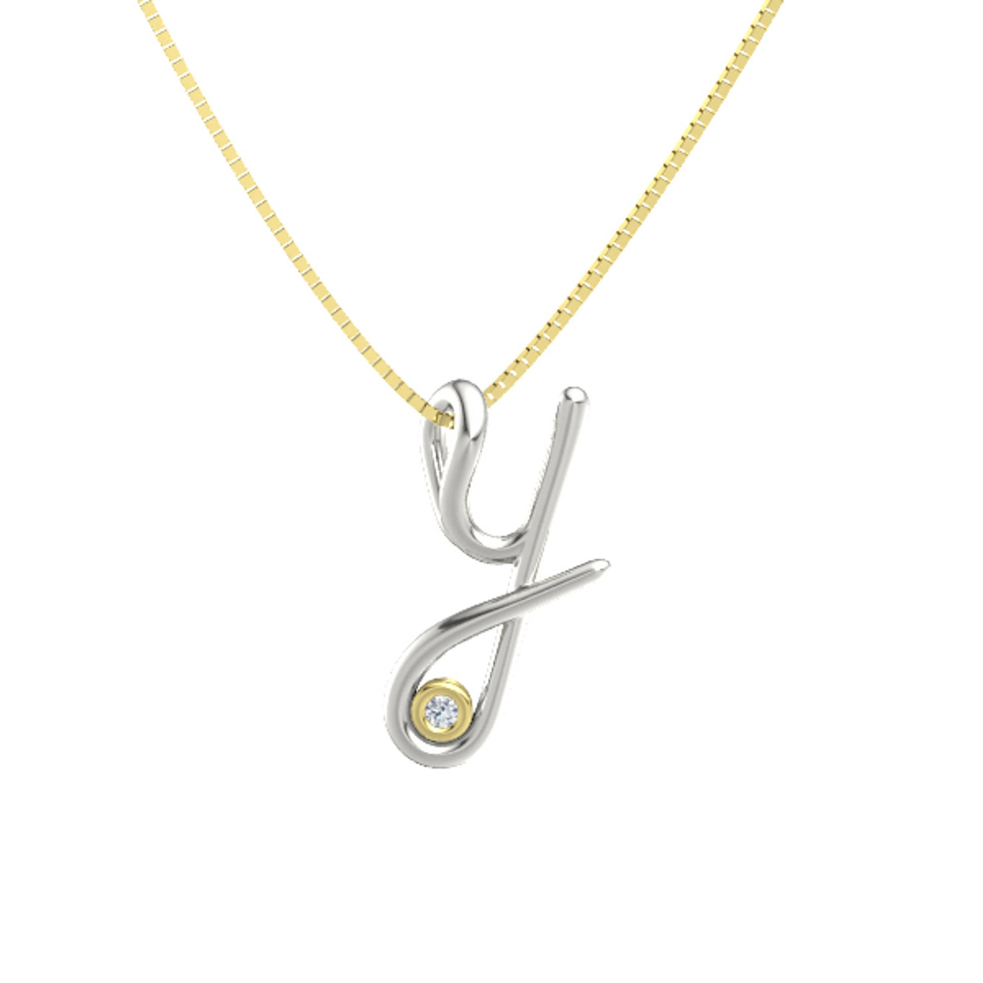 Letter Y Pendant Necklace Background