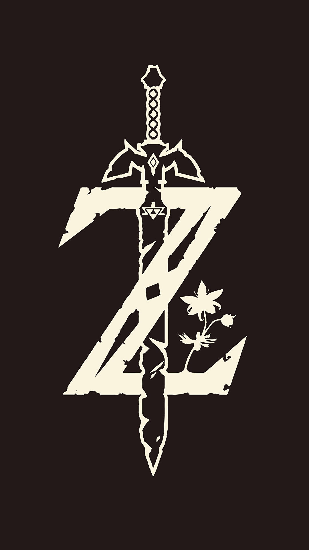 Letter Z With Sword And Flower