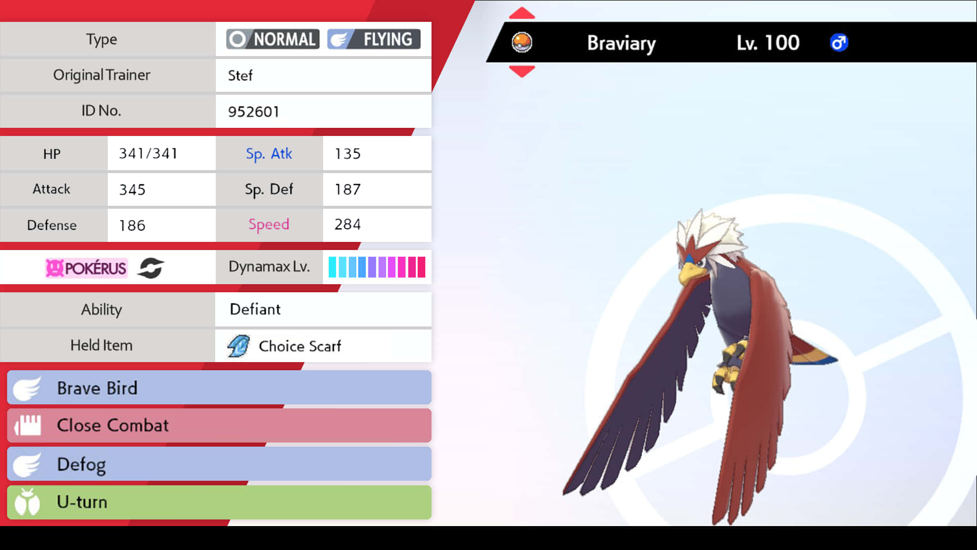 Level 100 Braviary Background