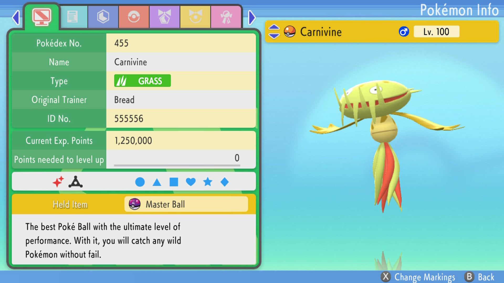 Level 100 Carnivine Summary Background