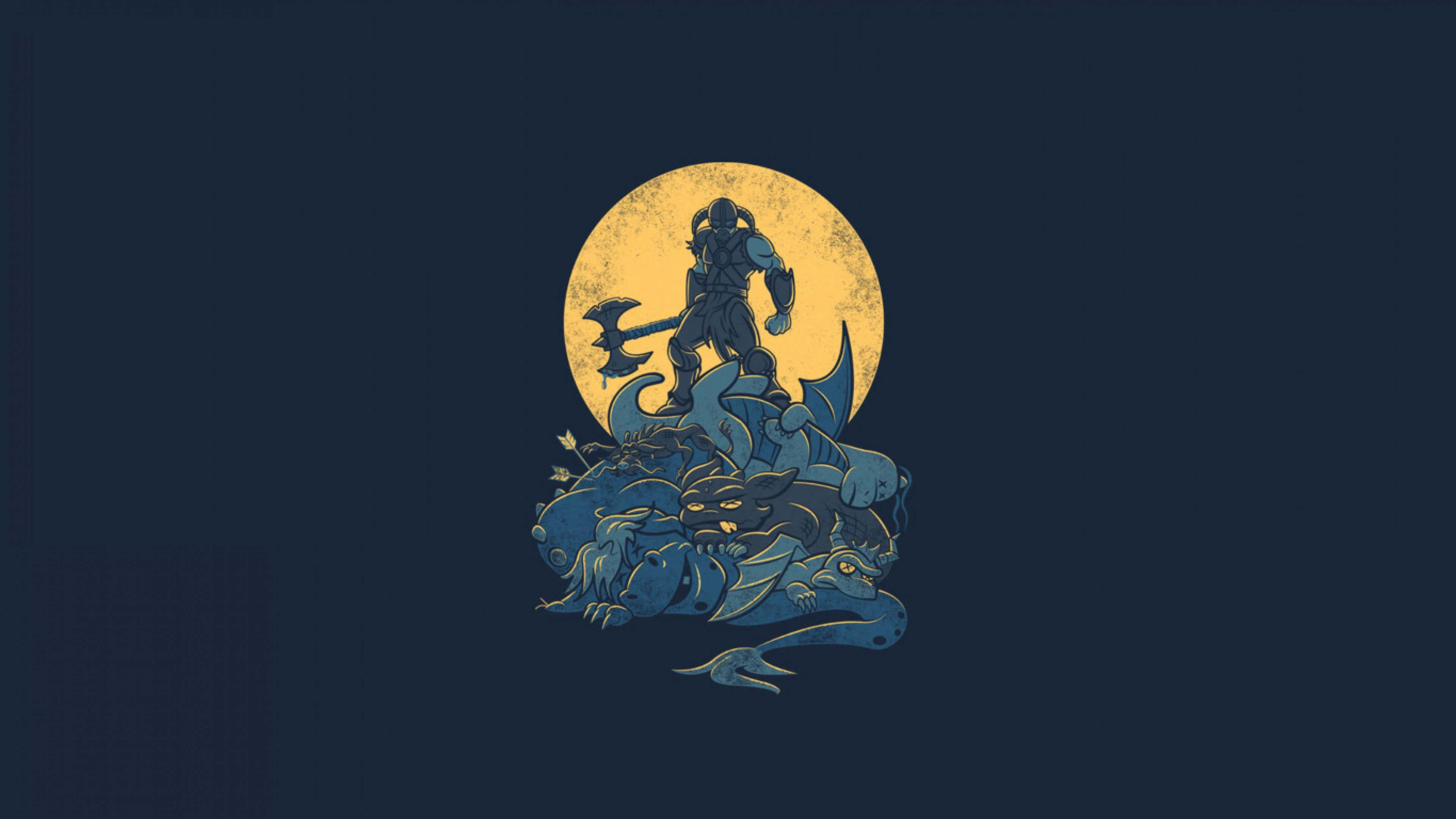 Level Up With Minimalist Gaming Background