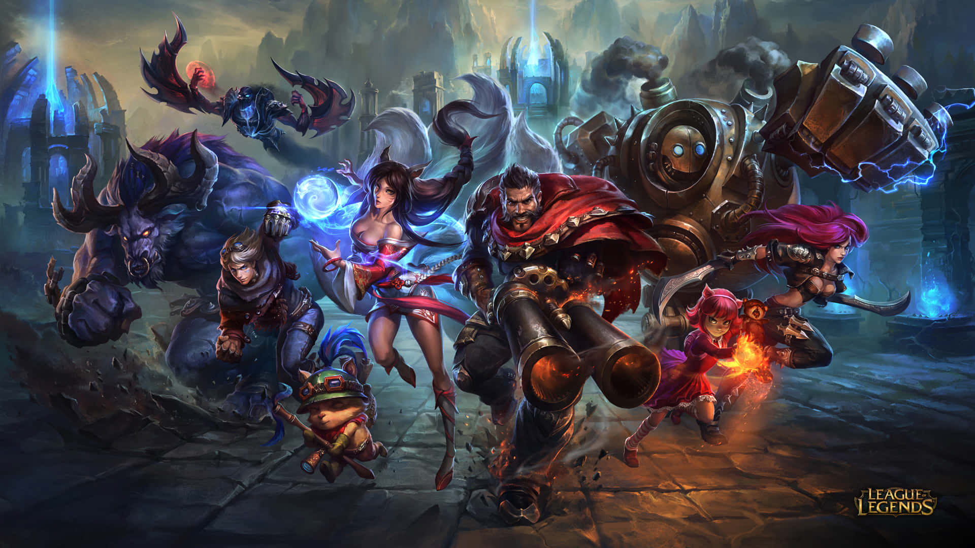 Level Up Your Gaming Experience With A League Of Legends Laptop Background