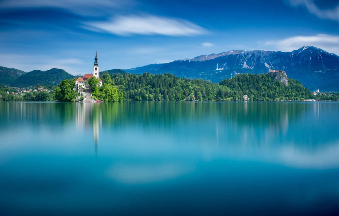 Leveled Calm Waters Of Lake Bled