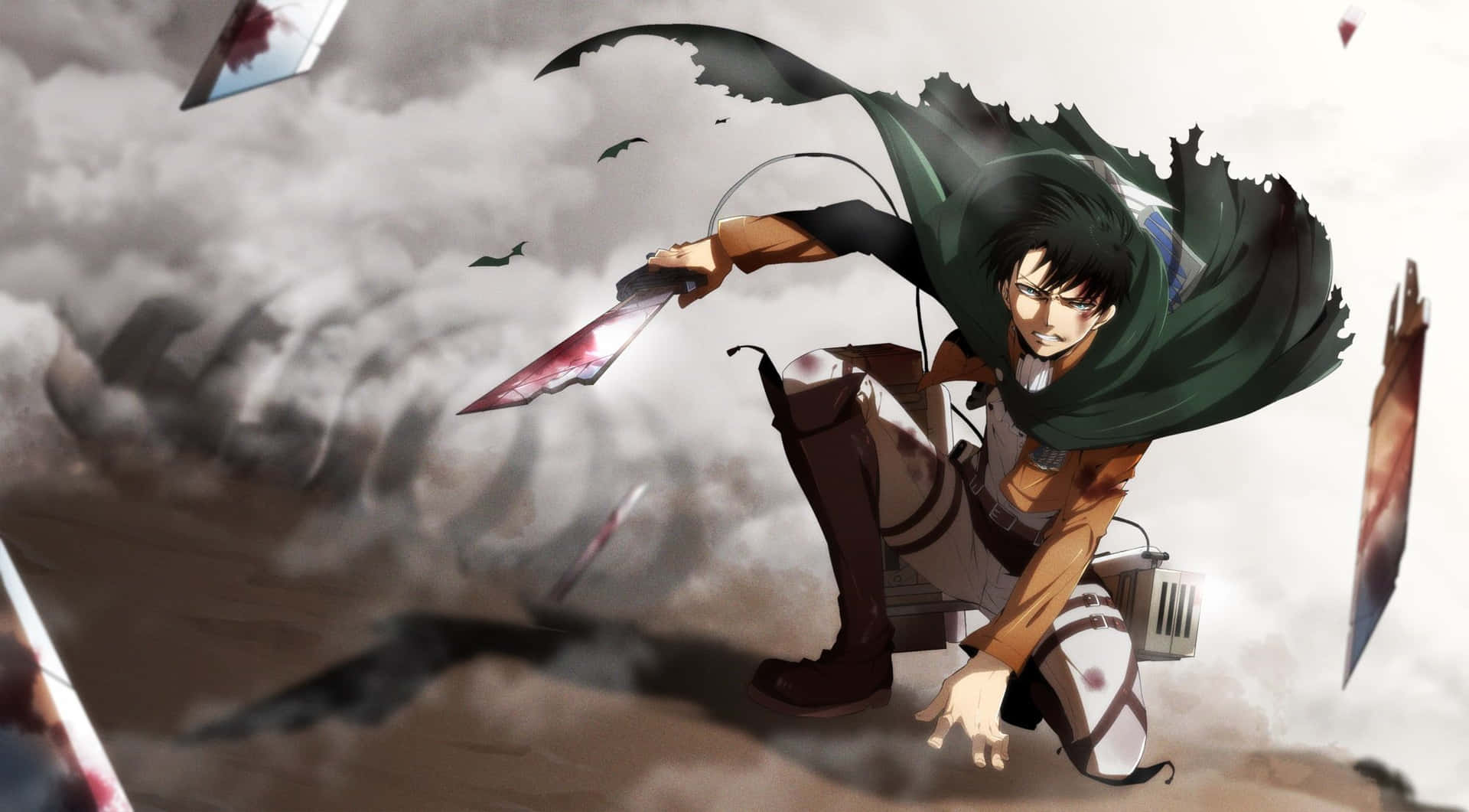 Levi Ackerman From Attack On Titan Background