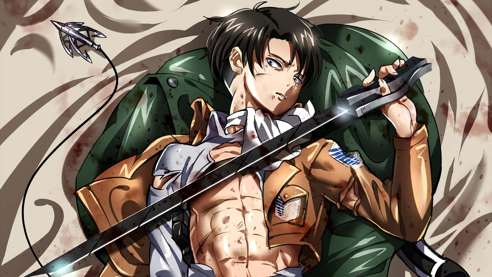 Levi Ackerman In Attack On Titan Background