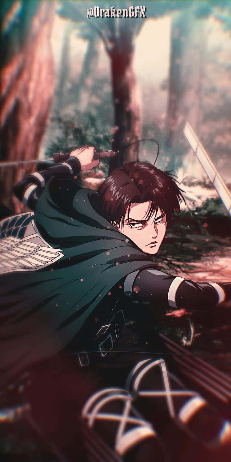 Levi Ackerman, Protector Of The Walls In Attack On Titan Background