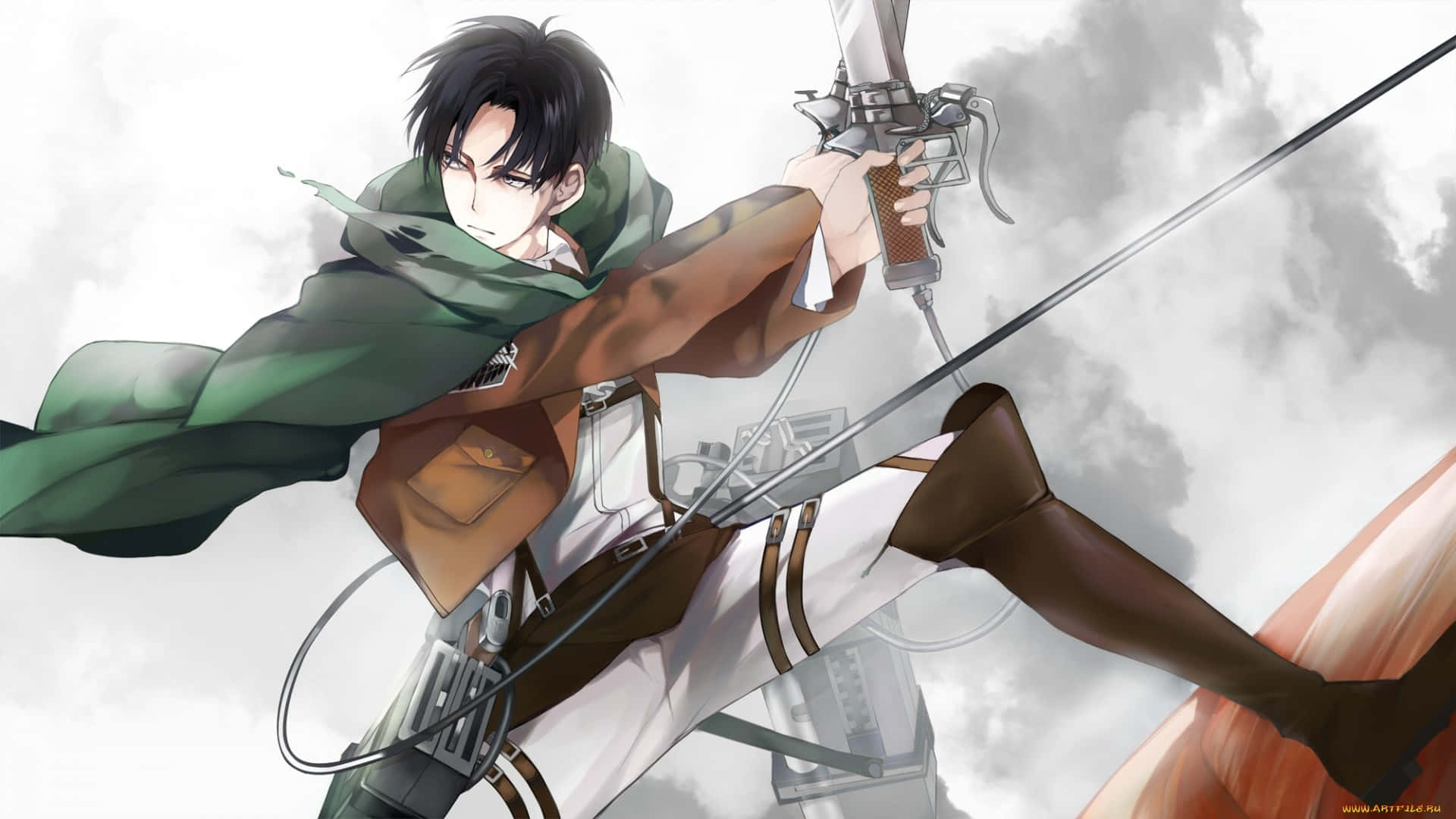 Levi Ackerman's Desktop - A Powerful Overlook Into His Life Background