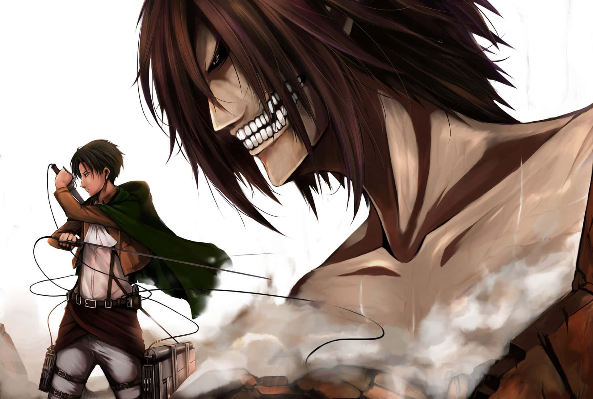 Levi And Titan Eren Yeager