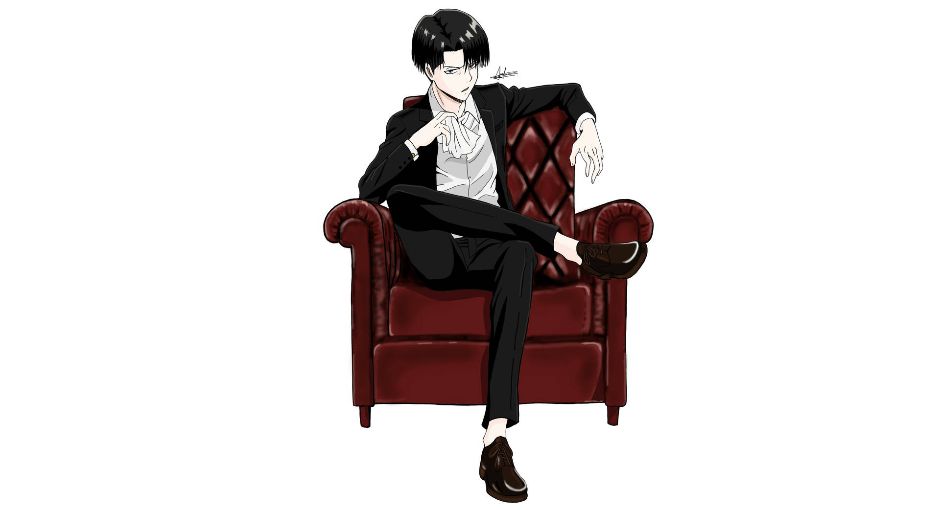 Levi On A Chair 4k