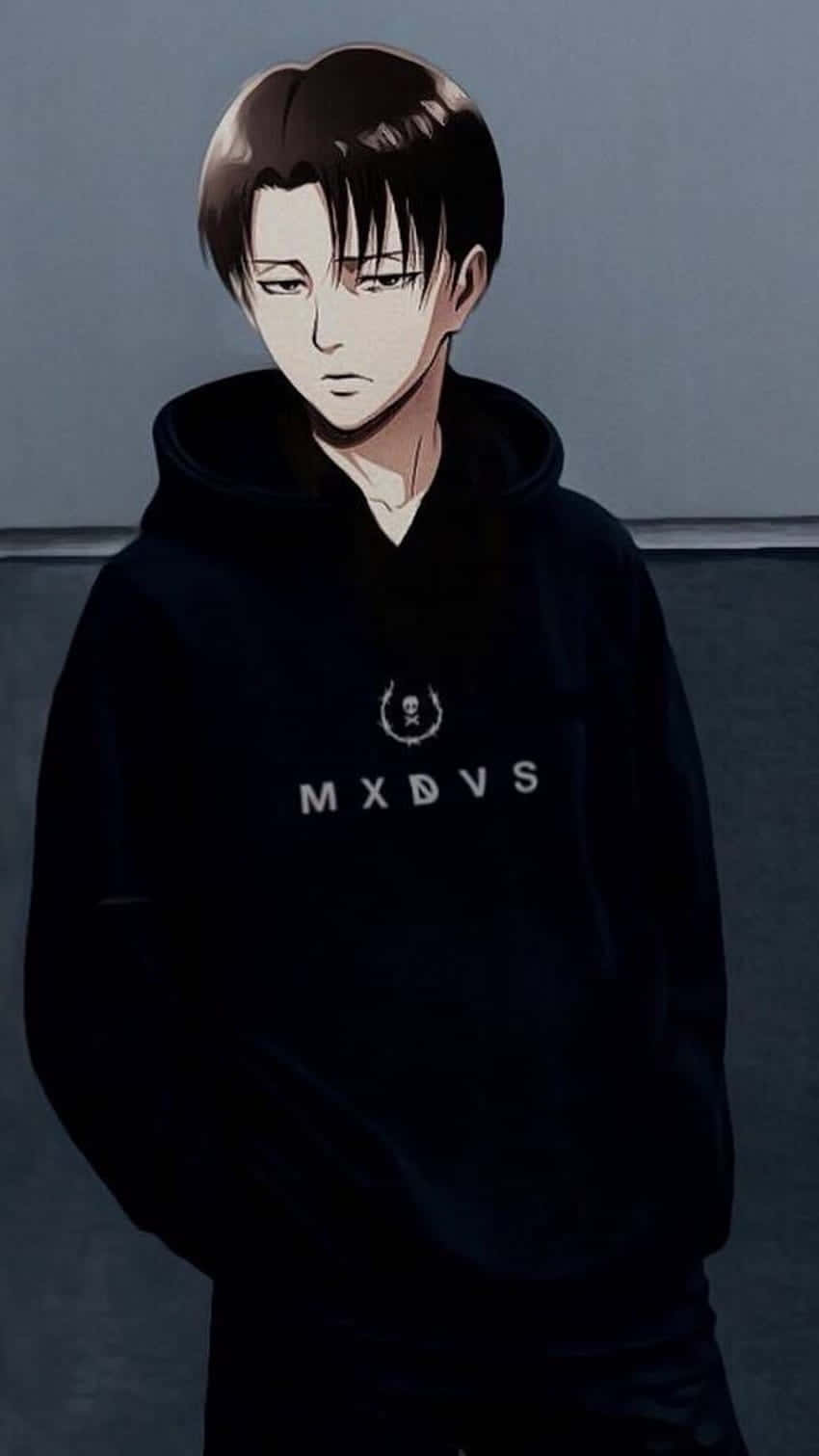 Levi Pfp In Hoodie Background