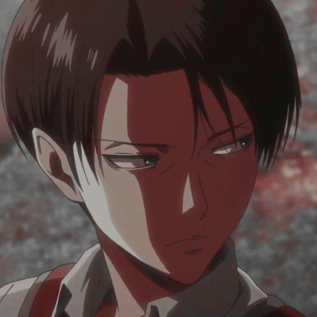 Levi Pfp With Shadowed Face Background