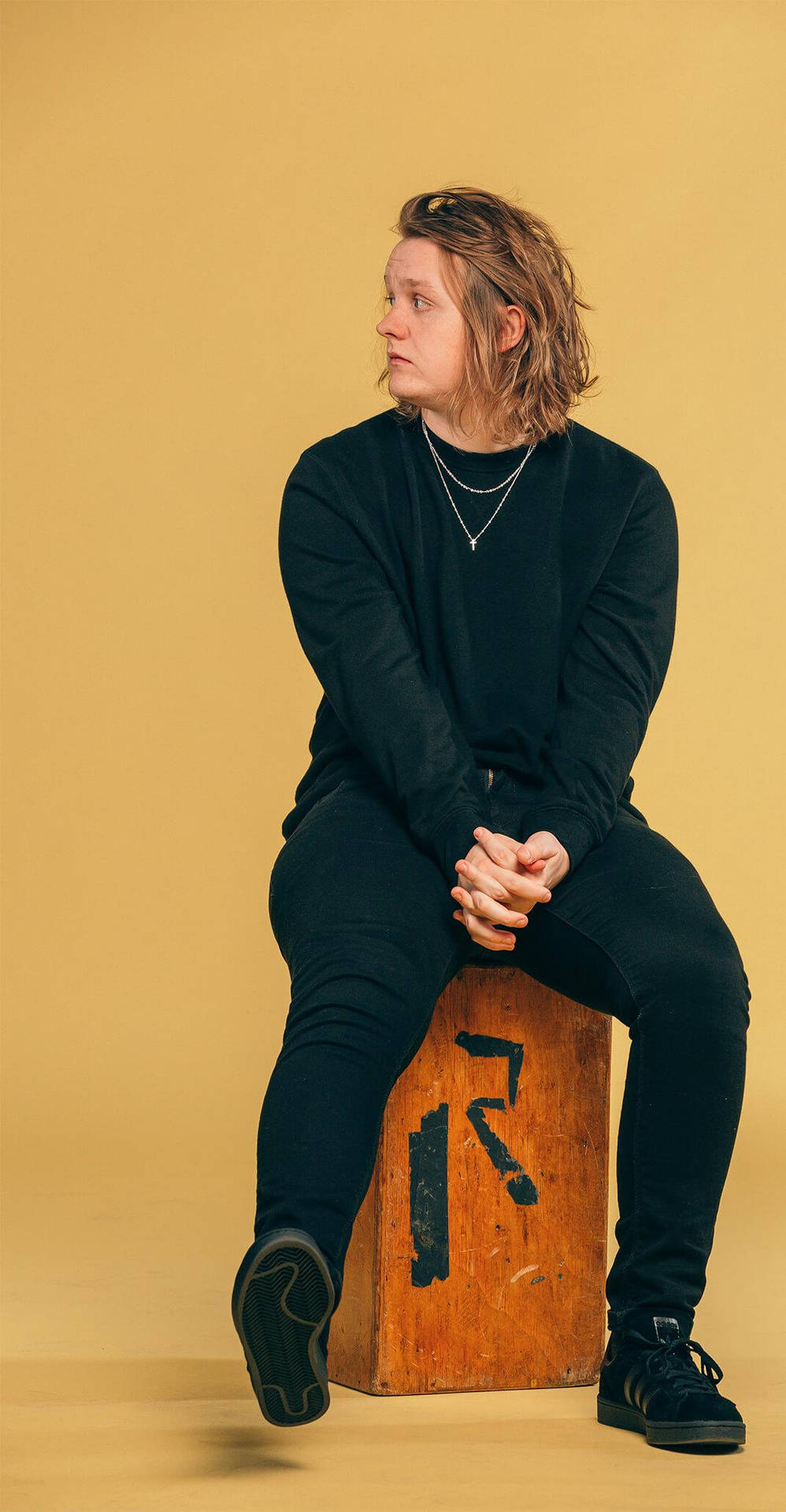 Lewis Capaldi Wood Box Background