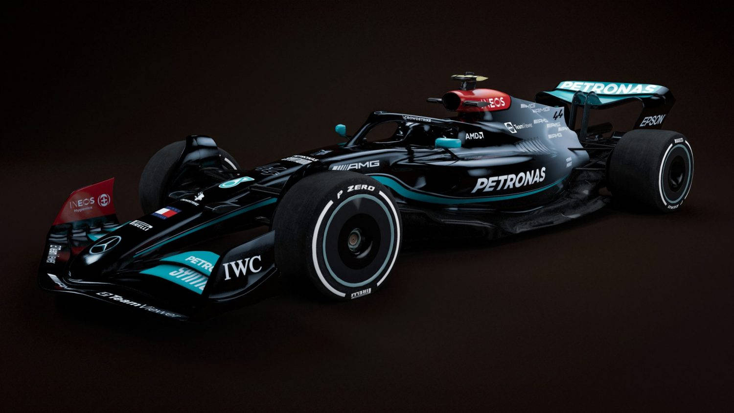 Lewis Hamilton Car Render Background