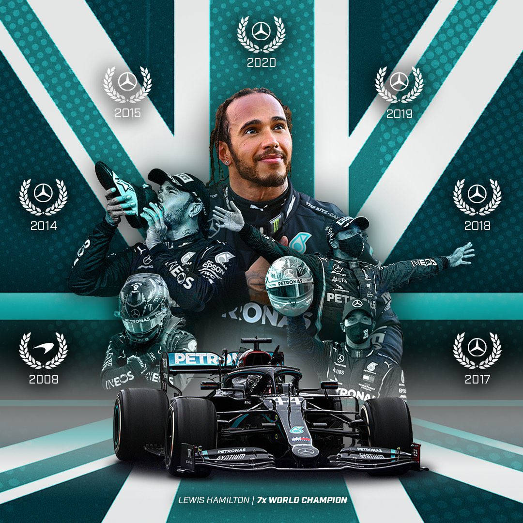 Lewis Hamilton Celebrates His World Championship Victory