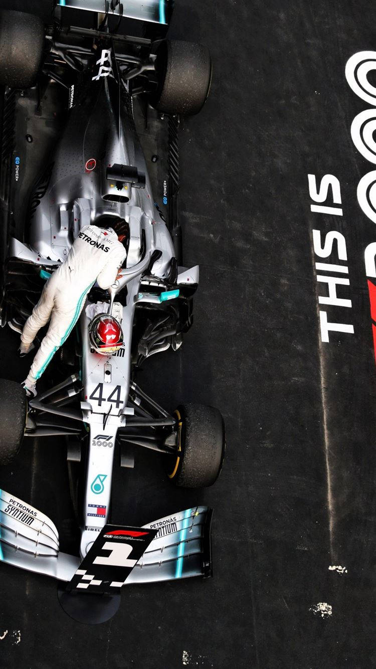 Lewis Hamilton Gearing Up Inside His Racing Cockpit