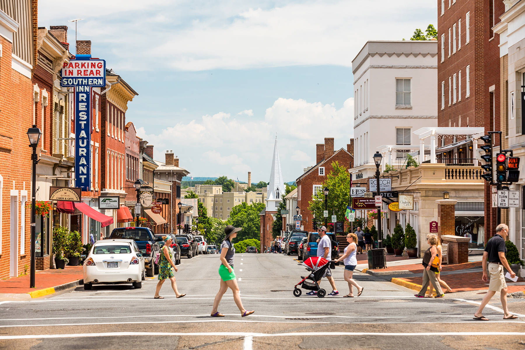 Lexington People Crossing Street