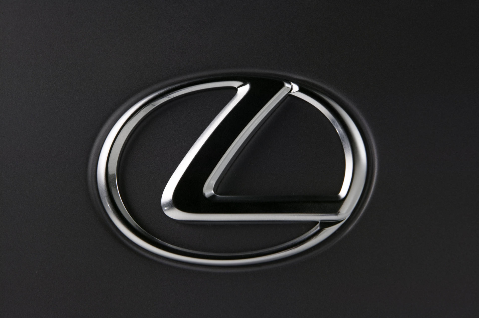 Lexus Logo In Shiny Chrome Background